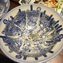 食べ終わったら、お皿の絵で台南散歩