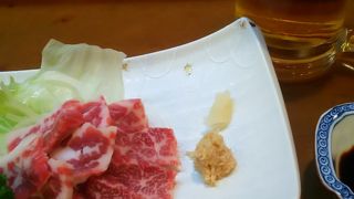 絶品！とろける馬肉が頂けます