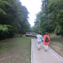 駐車場に出ます。ホタルも見られるらしいです。