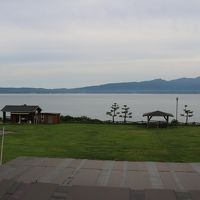 ホテルの前庭からの眺め