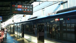 急行の種類や本数が多く、大阪～京都の移動に便利