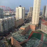 １６階からの眺望。海が見えます。