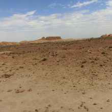 城跡から砂漠の素晴らしい景色を展望