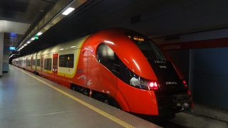 ワルシャワ・ショパン空港とワルシャワ市内を結ぶ列車