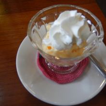 クリームを乗せる