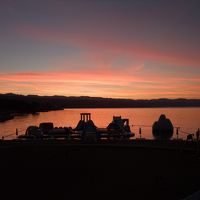 海岸線の朝焼け