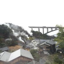 店内から見た景観です
