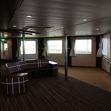 椅子が硬いため？か、誰もいなかった展望ラウンジ（ときわ丸）