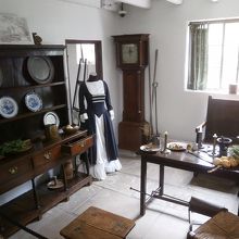 その当時の部屋の様子などが展示されてます。