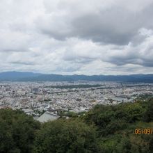 京都市内の絶景と愛宕山
