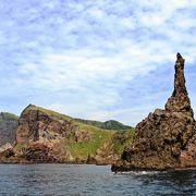 ローソク岩はカルデラ湾の最終形