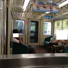 山陽線内は比較的空いています