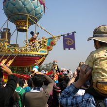 パレードも東京ほど混んでいないので十分楽しめました