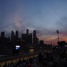 ベイグランドからの風景。ビル群が綺麗です