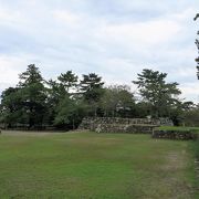 松坂城址にあって、眺めの良い公園