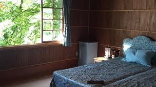 意外と小ぶりな別荘。