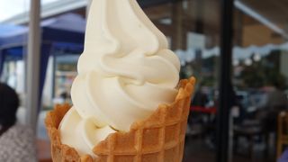 団体バスも寄る，人気店。お菓子の種類も多い。ソフトクリームがとくにオススメ。