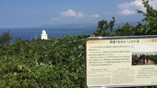 島の端にある灯台