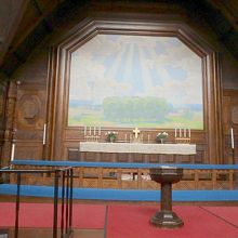 プロテスタントのためキリスト像は無い