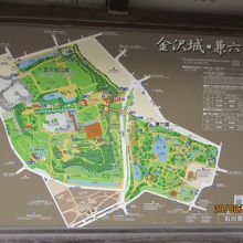 金沢城全体案内図