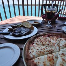 Trio FormaggiのMサイズ13＄とサーロイン13＄