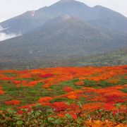 紅葉本州一番乗りの三ツ石山