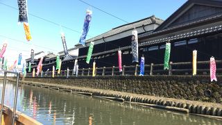 栃木蔵の街で船に乗りました！