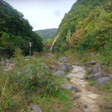 二見公園付近の散策路の様子