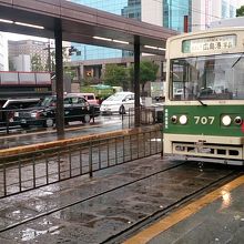 広島駅前から乗りました