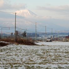 羊蹄山（洞爺湖　サイロ展望台あたりから）