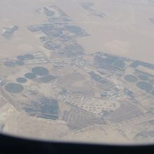空から見た砂漠
