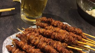 とり皮がカリカリでおいしい