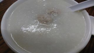 夜遅くにお粥