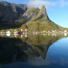 鏡のような水面