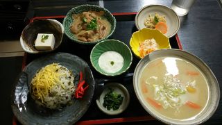 たかな飯定食（だご汁付き）_阿蘇街道沿い_大満足！