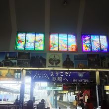 長崎市内観光のスタート＆ラスト地点になる改札口です。