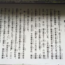 岩麺大佛の説明板です