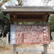 関城跡解説板