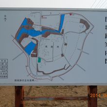 関城跡案内図
