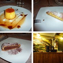 デザートは数種類から選べます