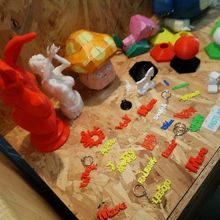 3Dプリンターで作るキーホルダーの見本