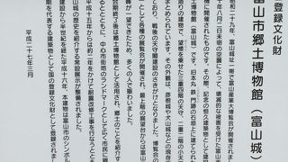 富山城の中にある