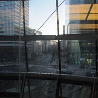 エレベーターは外の景色が見えます。