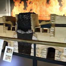 炉の断面模型