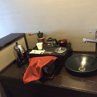 お茶道具が置いてある