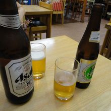 まずはビールで乾杯