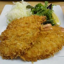 海老フライのドアップ写真