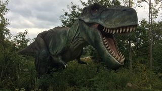リアルな恐竜に大人も子供も大満足♪
