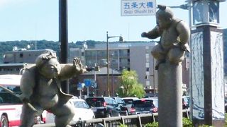 可愛い、弁慶と牛若丸です！