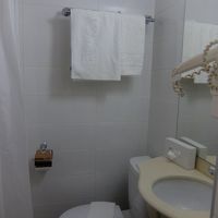 シャワースペースは狭かった